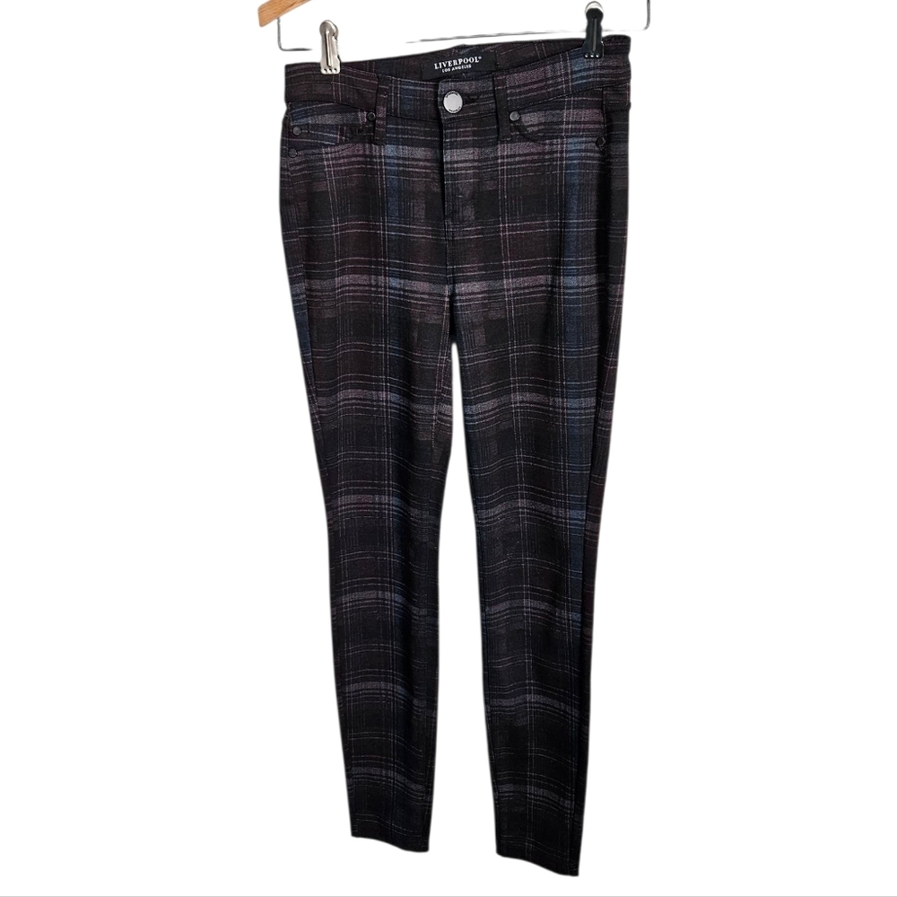 Liverpool Madonna Plaid Trousers, Size 0 / 25 Waist